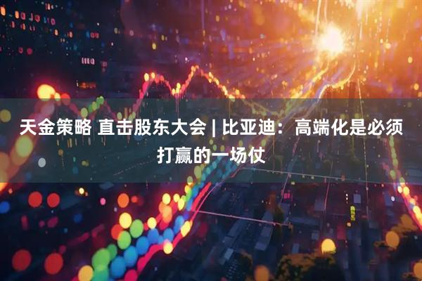 天金策略 直击股东大会 | 比亚迪：高端化是必须打赢的一场仗