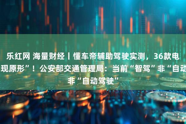 乐红网 海量财经丨懂车帝辅助驾驶实测，36款电动车“现原形”！公安部交通管理局：当前“智驾”非“自动驾驶”