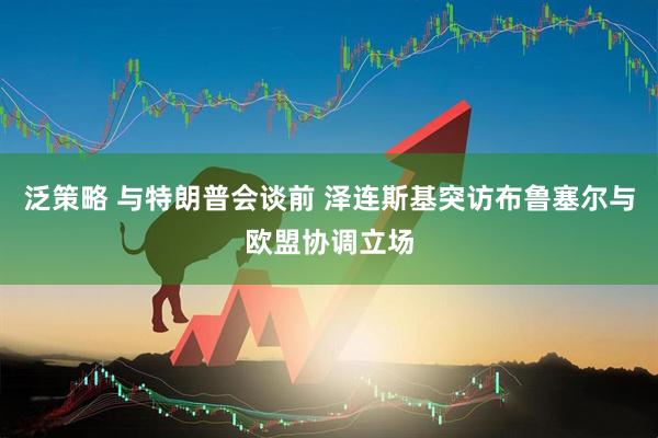 泛策略 与特朗普会谈前 泽连斯基突访布鲁塞尔与欧盟协调立场